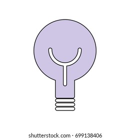 Bulb light energy vector illustration