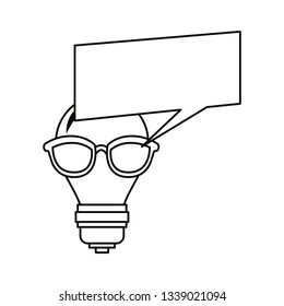 bulb light with eyeglasses