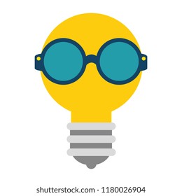 bulb light with glasses