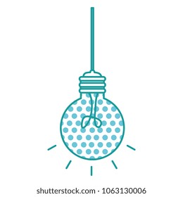 bulb light hanging idea icon