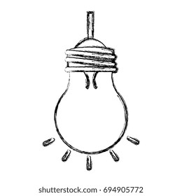 bulb light hanging isolated icon