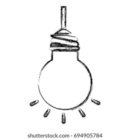 bulb light hanging isolated icon