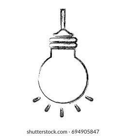 bulb light hanging isolated icon