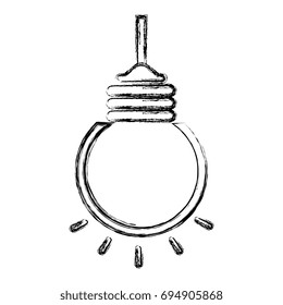 bulb light hanging isolated icon