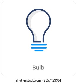 Bulb And Light Icon Concept