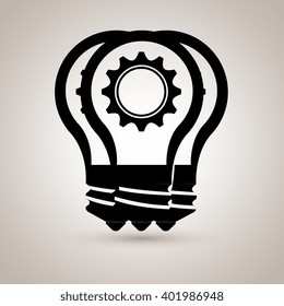 bulb light icon design 
