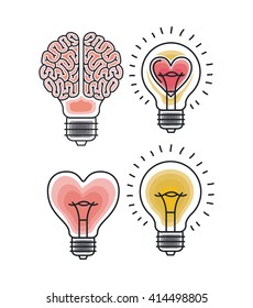 bulb light icon design 