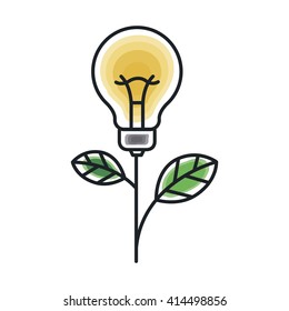 bulb light icon design 