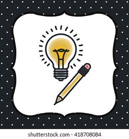 bulb light icon design 