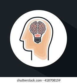 bulb light icon design 