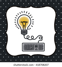 bulb light icon design 