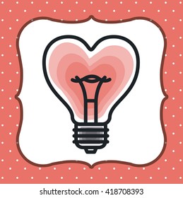 bulb light icon  design