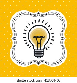 bulb light icon  design