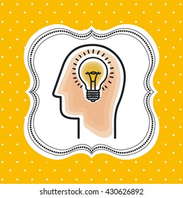 bulb light icon design 