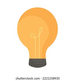 icono de luz de bombilla en fondo blanco
