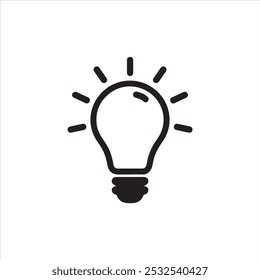 Bulb light icon vector design.