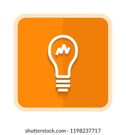 bulb light icon. vector illustration