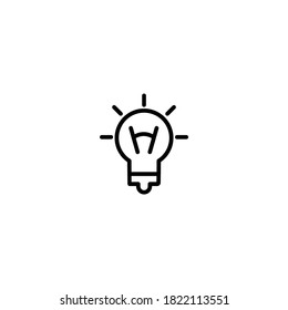 Bulb light icon (vector illustration)