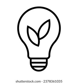 Luz de la bombilla Idea Bio Icono roto