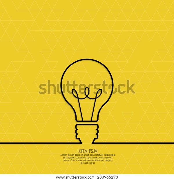 Bulb light idea. concept of big\
ideas inspiration innovation, invention, effective thinking.\
