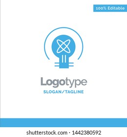Bulb, Light, Idea, Education Blue Business Logo Template