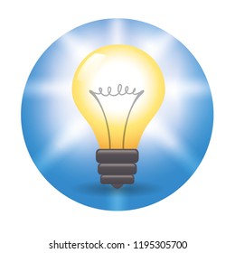 bulb light idea icon