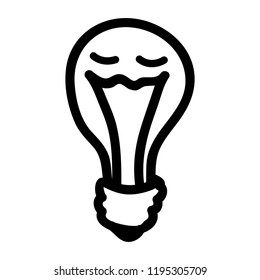 bulb light idea icon