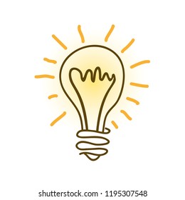 bulb light idea icon