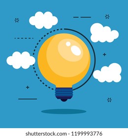 bulb light idea icon