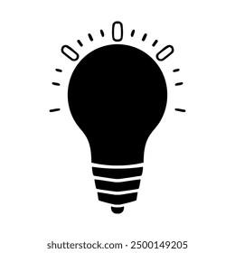 bulb light idea icon vector illustration 