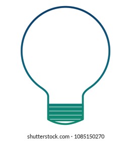 bulb light idea isolated icon
