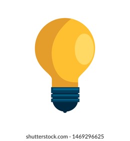 bulb light idea isolated icon