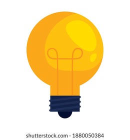 bulb light idea isolated icon vector illustration design