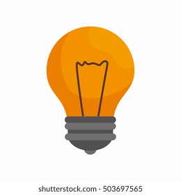 bulb light idea isolated icon