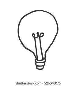bulb light idea isolated icon vector illustration design