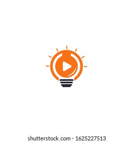 Bulb Light Idea lamp icon.vector sign. Symbol, logo illustration