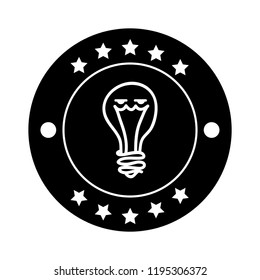 bulb light idea seal stamp