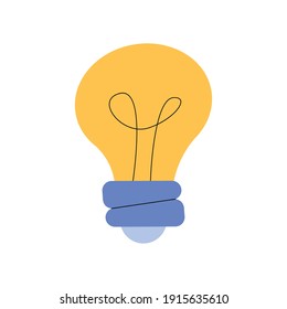 bulb light idea think icon vector illustration design