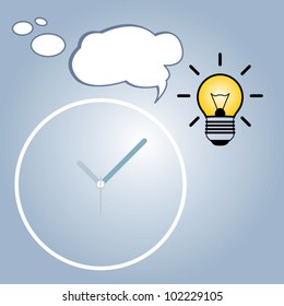 Bulb light idea vector illustration
