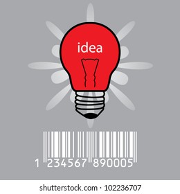 Bulb light idea vector illustration