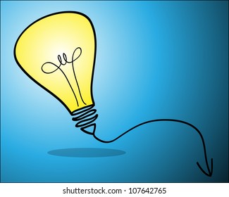 Bulb light idea vector illustration