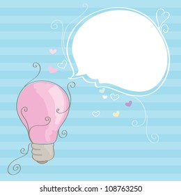 Bulb light idea vector illustration
