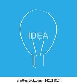 Bulb light idea vector illustration