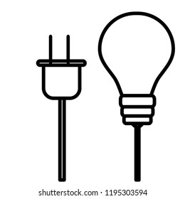 bulb light idea with wire