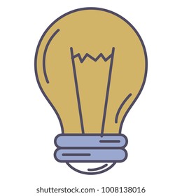 bulb light isolated icon