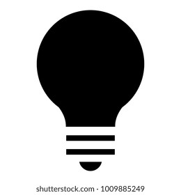 bulb light isolated icon
