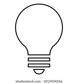 bulb light isolated icon