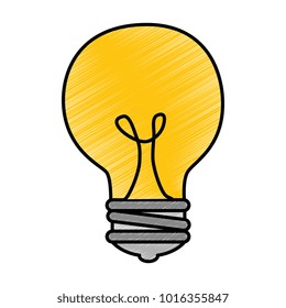 bulb light isolated icon