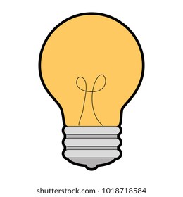 bulb light isolated icon