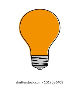 bulb light isolated icon